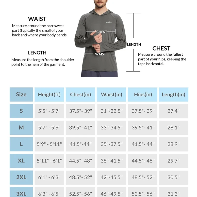 Mens UPF50+ Performance T-Shirt Hoodie
