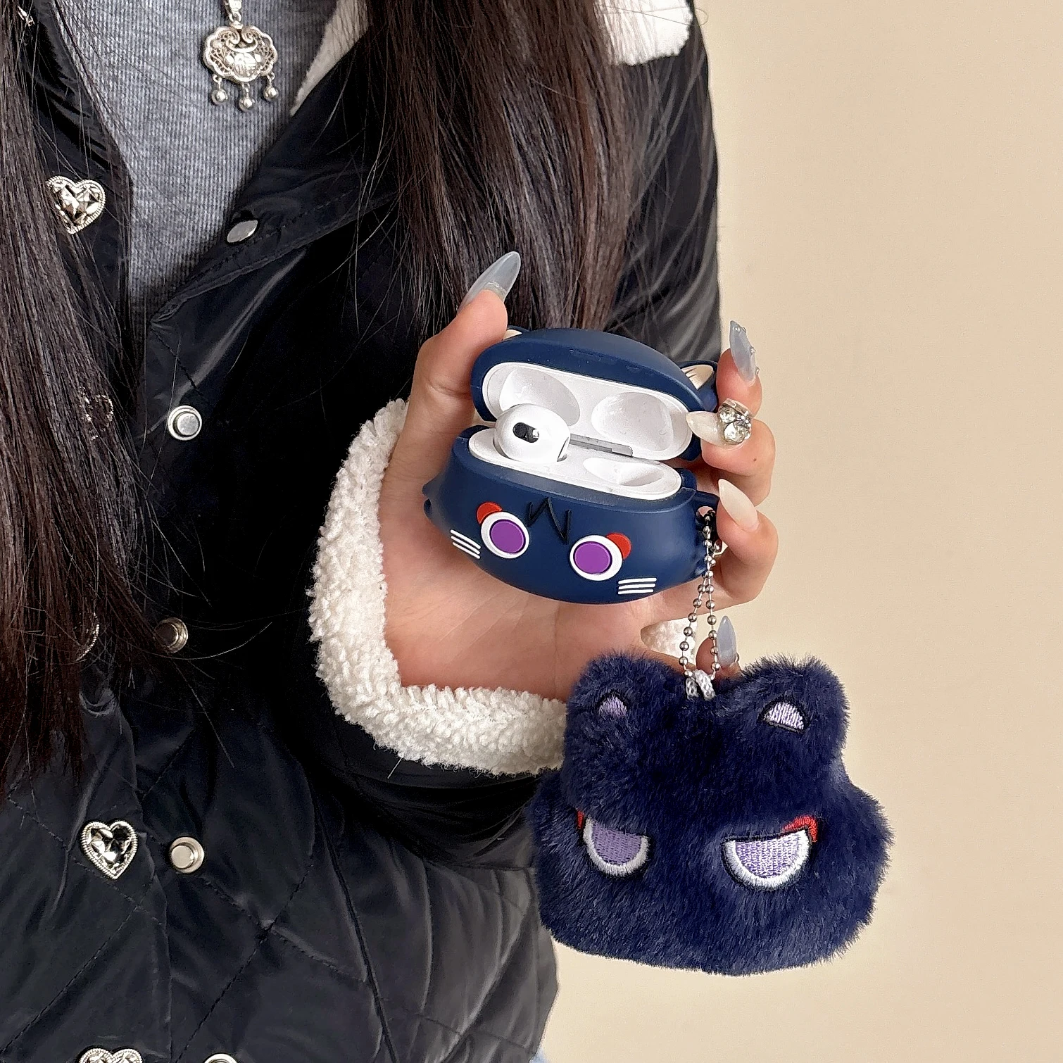 ل AirPods 1 2 3 4 Pro Pro2 Wanderer Cat Genshin Im...