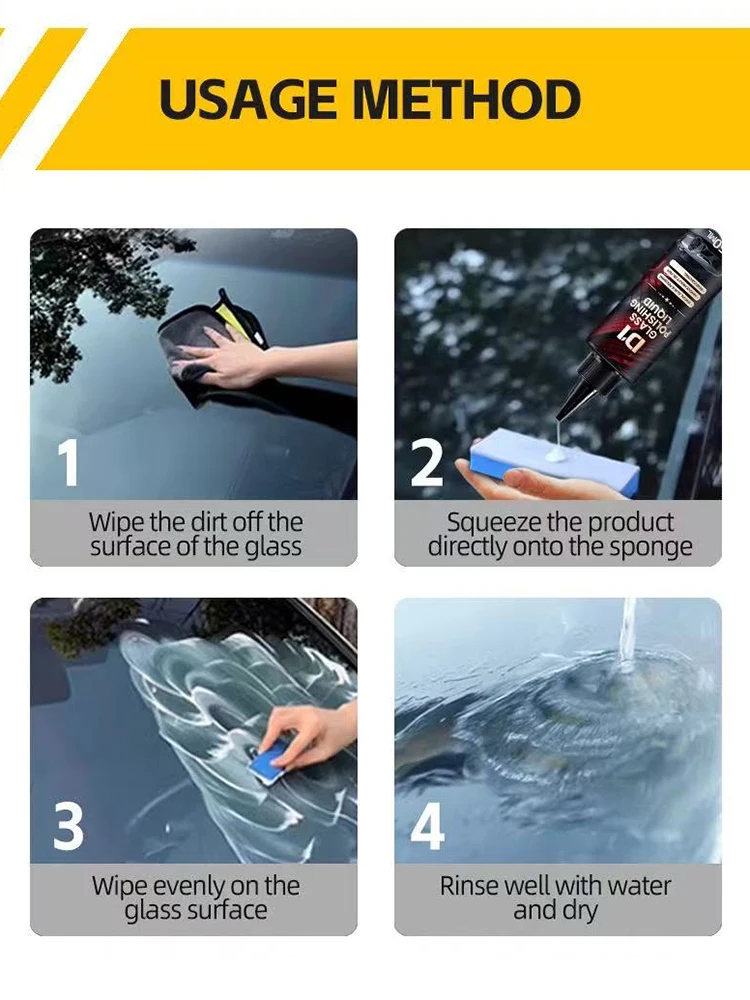 Car Glass Oil Film,Anti-rain Anti-fog,Specialized For Removing Stubborn Heavy Oil Film Coatings and Enhancing Surface Finish