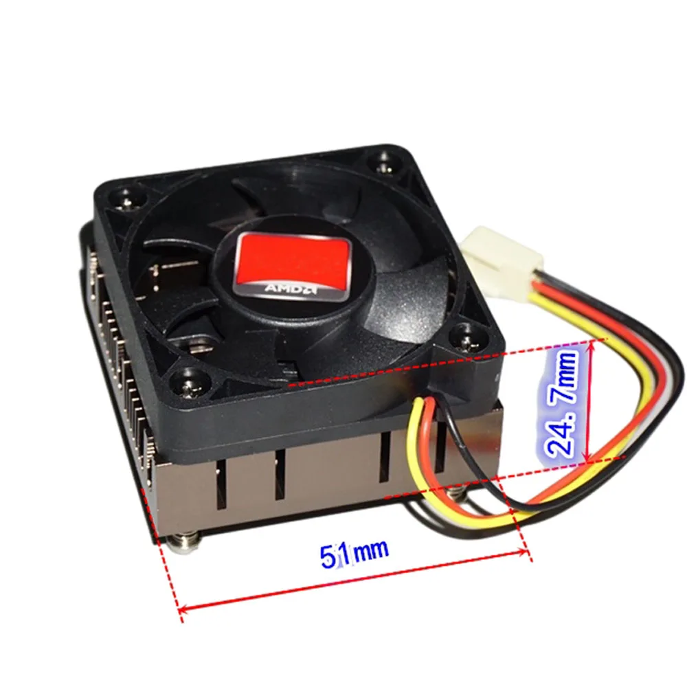 5010 DC Brushless Fans 5-12V Silent Cooling Fan Speed Adjustable with Heat Dissipation Aluminum Alloy 51x51X24.7mm