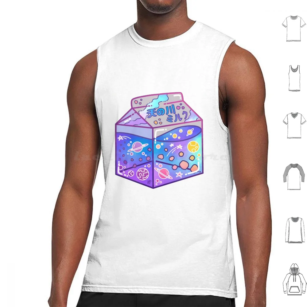 

Milky Way Milk Carton Tank Tops Vest Sleeveless Space Galaxy Galaxy Aesthetic Kawaii Japanese Aesthetic Stars Planets