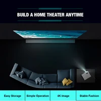 Factory direct sale high quality floor projection screen 60 inch pull up projector curtain (with base) - Image 5