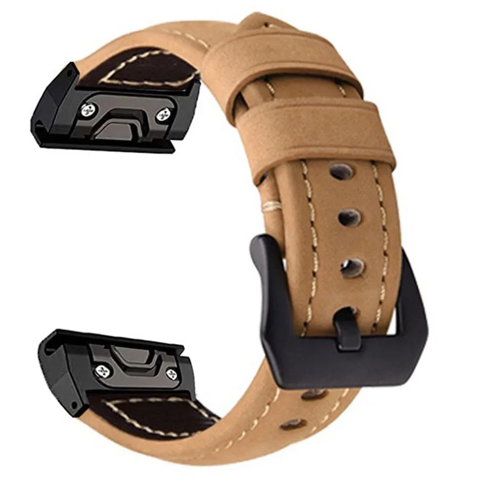 Premium Leather Quick Release Watch Strap, 26mm/22mm