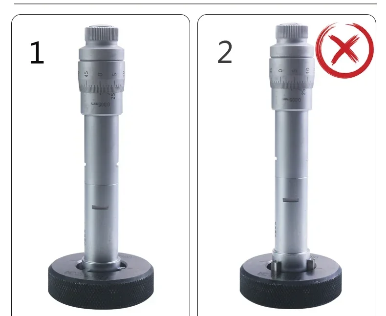 Description Picture 4 of itemThree-Claw Inner Diameter Micrometer Three-Point Internal Measurement Inner Diameter Micrometer Aperture High Precision 0.005mm