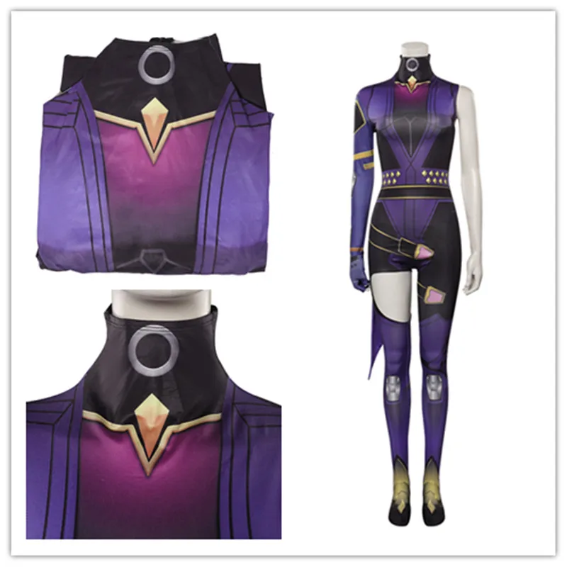 

Костюм для косплея Valorant Reyna, костюм для Хэллоуина, карнавала, вечеринки