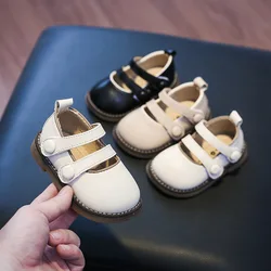 Chaussures de princesse antidérapantes en cuir pour bébés filles, semelle souple, décontractées, pour premiers pas, printemps, SSP025 