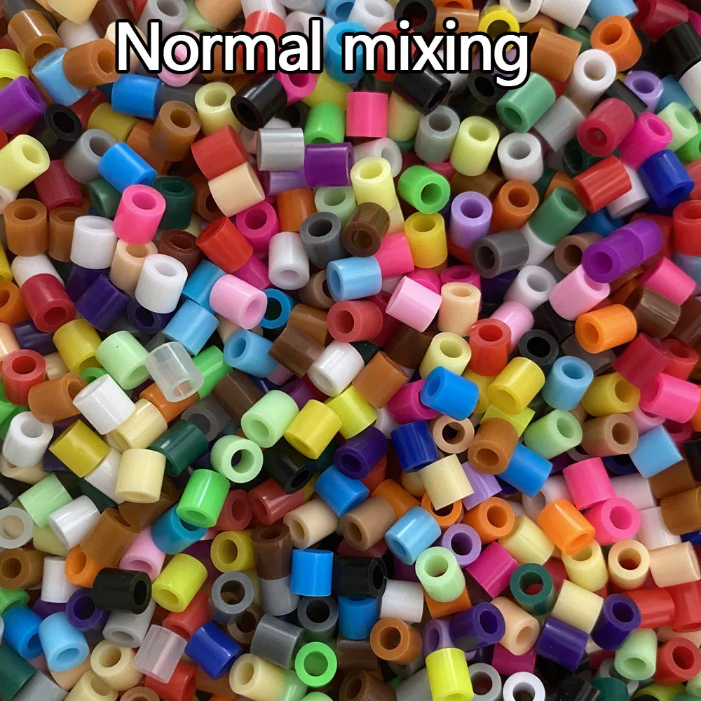 5mm 1000PCS Assorted Colored Hama Beads for Kids DIY Pixel Art and Puzzles