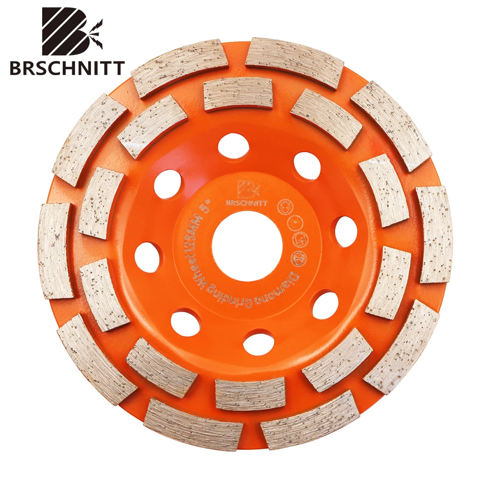 BRSCHNITT 5inch 1pc 125mm Diamond Grindig Wheel For Marble Stone Concrete Machine 4.5inch Grindig Sanding Disc