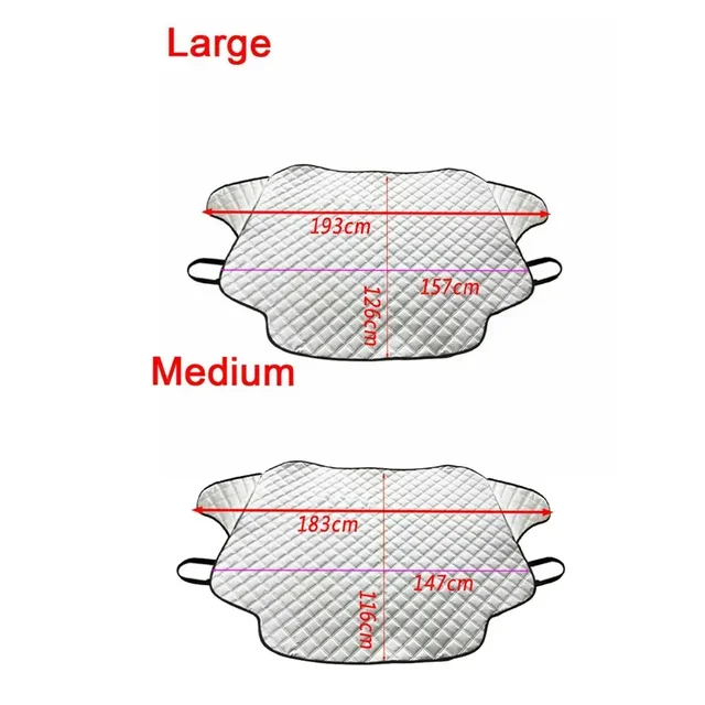 Magnetic Car Front Windshield Cover Automobile Sunshade Covers Winter Ice Frost Guards Sun Shade Protectors Waterproof Car Cover - Image 6