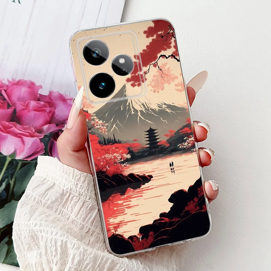 Luxury Painted Soft Silicone Phone Case - Stylish Protective Cover and s Bag