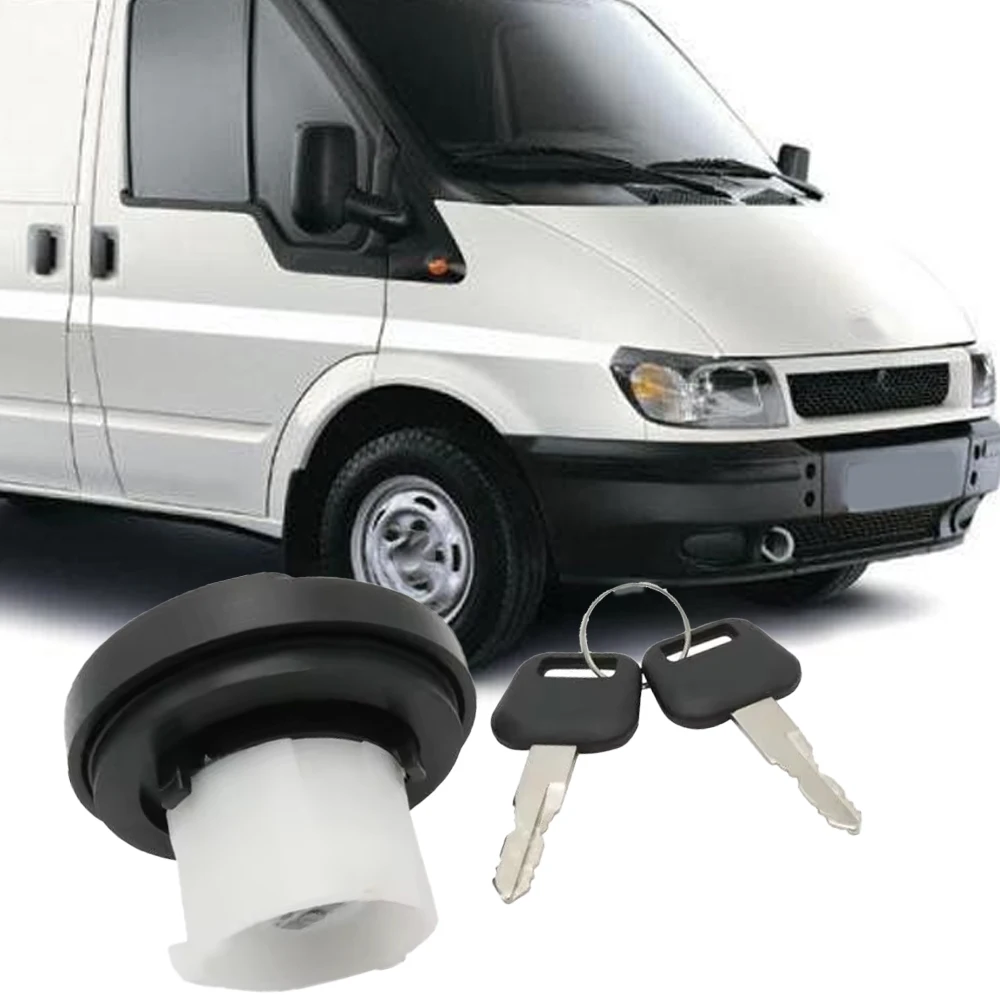 Fuel Tank Filler Gas Cap With 2 keys for Ford TRANSIT MK6 2000-2006 MK7 2006-2014 2C1A9K163AA 4411620 5