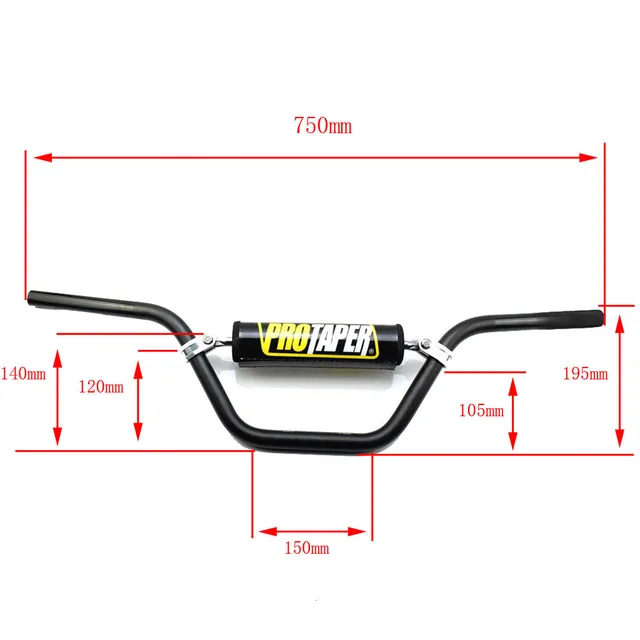 Bike Handlebars Pro Taper SE Handlebars For KLX/DRZ 110, CRF 110