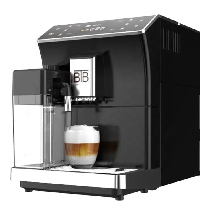 

Coffee Machine Cappuccino Latte Americano Espresso Fully Automatic Touch Screen From Bean To Coffee Maker With Grinder