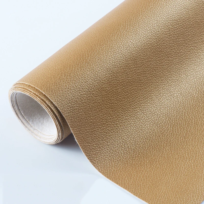 Premium Litchi Pattern Synthetic PU Leather Fabric for DIY Crafts and Sewing Projects, 20x30cm