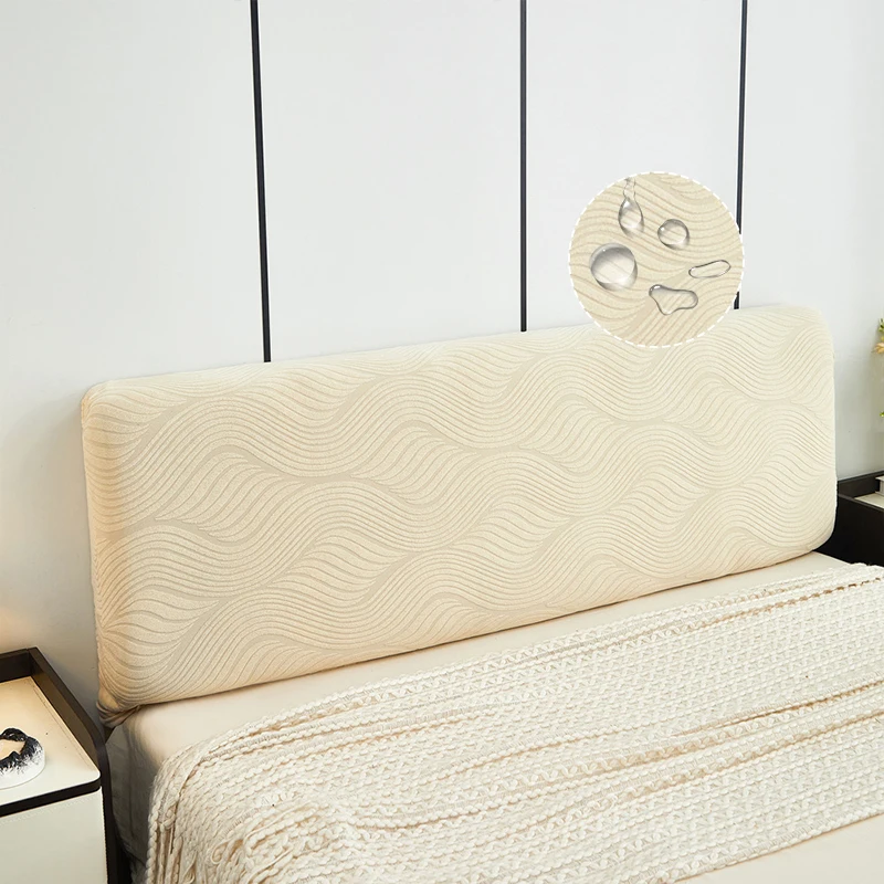 Stretch Bed Headboard Cover Elastic All-inclusive Bed Head Cover Jacquard Headboard Dustproof Bedroom Bedhead