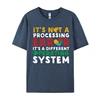 Autism Awareness Funny Computer Programmer Tech Geek Nerd comfortable Normal Tops Shirt for Men Pure Cotton 3D Printed T Shirts 2