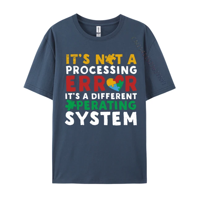 Autism Awareness Funny Computer Programmer Tech Geek Nerd comfortable Normal Tops Shirt for Men Pure Cotton 3D Printed T Shirts 2