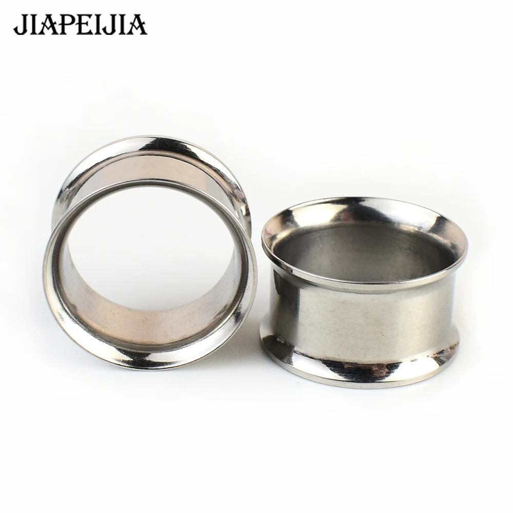Piercing Jewelry Ear Piercing Jewelry Metal Jewelry Body Piercing Jewelry Body Jewelry 3-50mm 2pcs Ear Plugs Tunnels Gauges Stainless Steel Ear Stretcher for Women Men