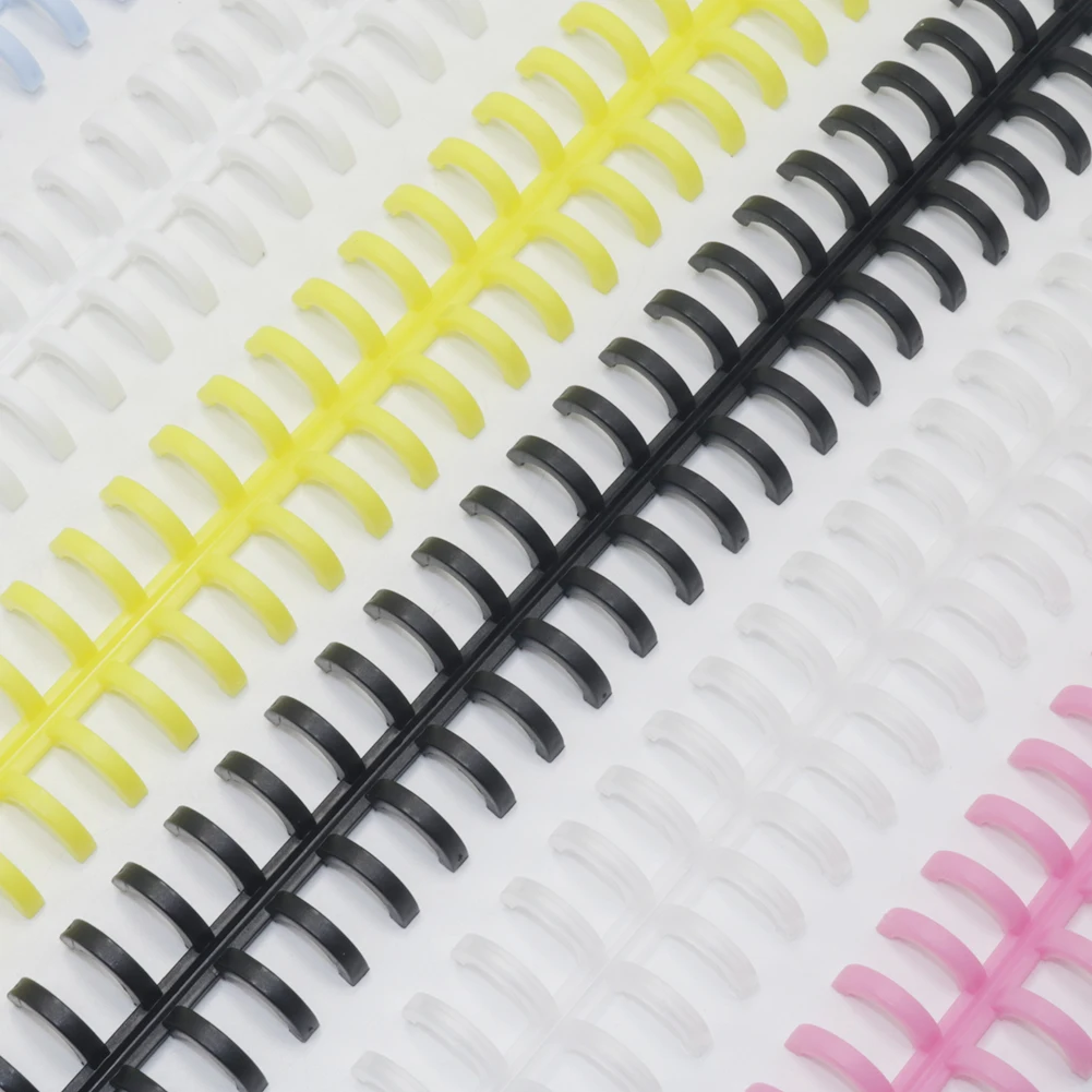 Plastic Binding Rings 5 Pcs 10mm 30 Hole Loose-leaf Spring Spiral Rings