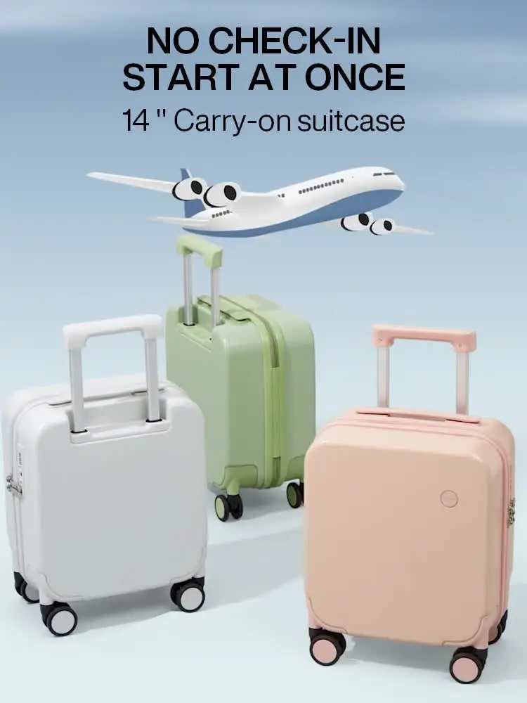 Valise Cabine Rigide Mixi 14 Pouces Sous Siège - Jaune Vif - Neuf - Bagage à Main Pratique