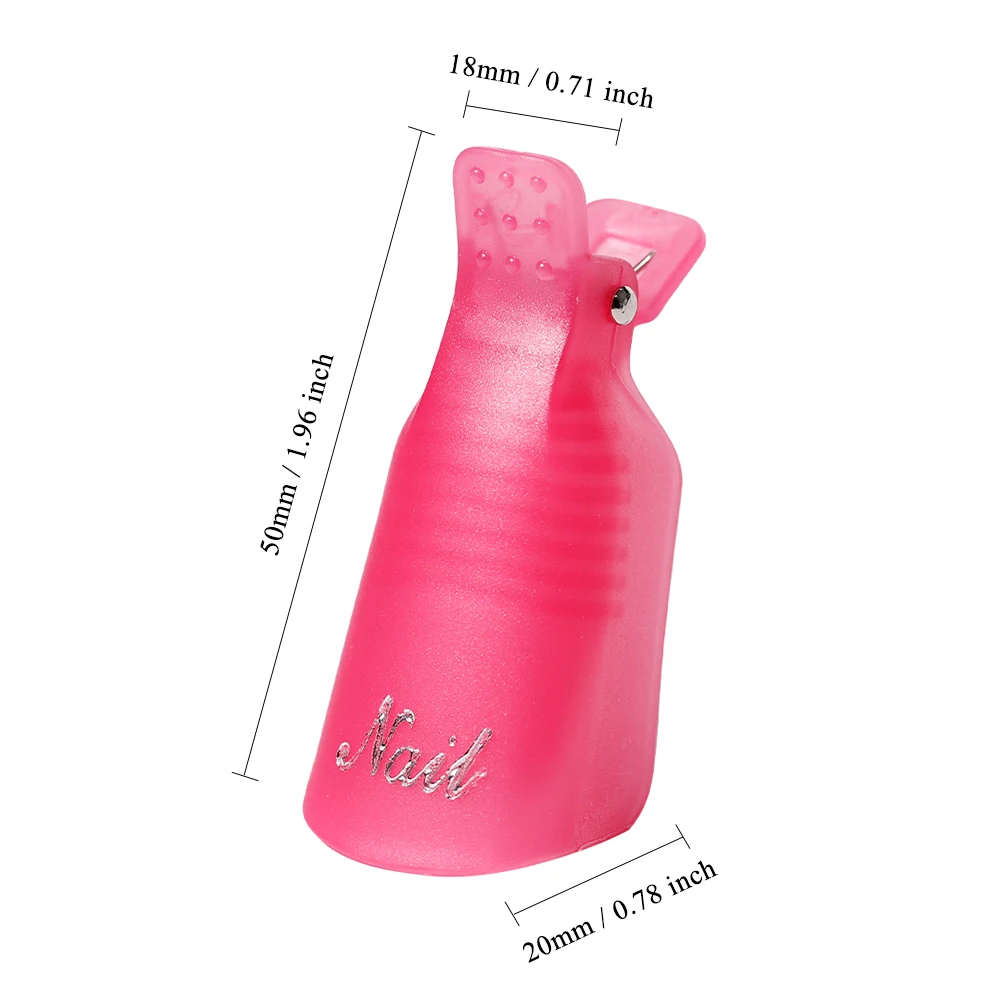 Nail Polish Remover 10pcs Nail Art Soak Off Cap Clip for Nails UV Gel Polish Remover Wraps Polish Remover Clips Manicure Cleaner Degreaser Art Tools
