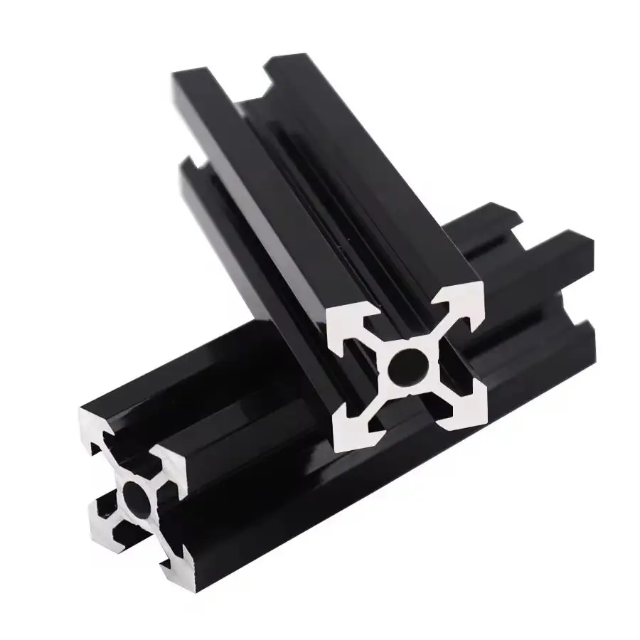 2Pcs 2020 2040 2060 2080 Aluminum Profile 100 200 300 350 400 450 500 550 Linear Rail Extrusion EU Standard CNC 3D Printer Part image 4