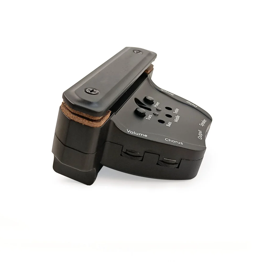 Ginean JS-APE301 Acoustic Guitar Pickup Soundhole Magnetic Pickups Built-in Reverb Chorus Delay Resonance Pickup