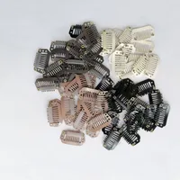 20 pièces pince dans l'extension de cheveux perruque Clips pour cheveux humains frange Snap pinces à cheveux pour Extensions peigne en métal pour fermeture 2