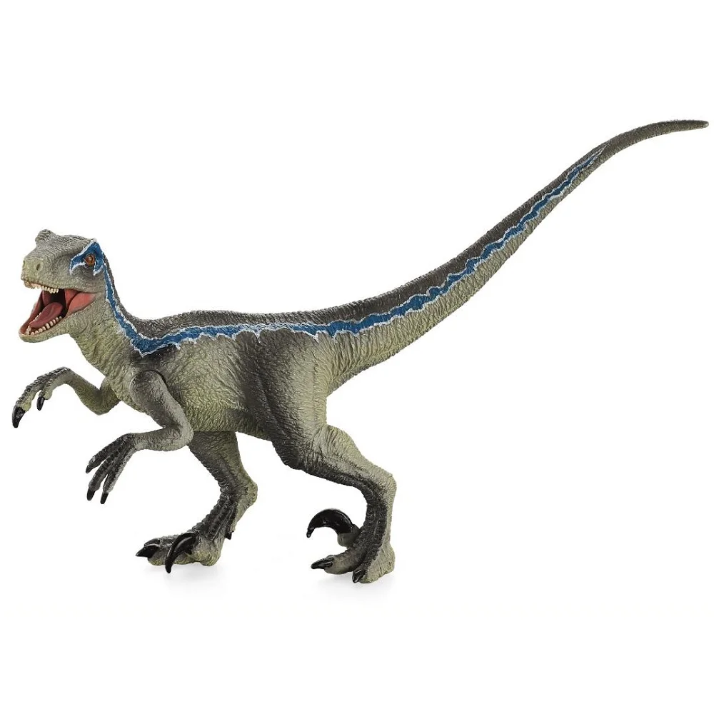 

TNG Velociraptor Blue Dinosaurs Toy for Boy Animal Action Figure Movable Jaw