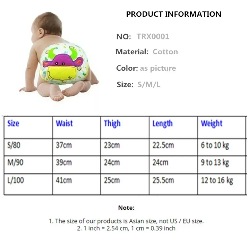 5pc/ Lot Baby Diapers Children Reusable Underwear Breathable Training Pants Can Tracked Suit for 6-16kg images - 6