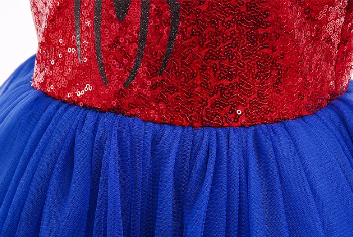 Mädchen Party Kleider Kinder Cosplay Anime Pailletten Tutu Prinzessin Kleid Spinne Cosplay Kostüm Halloween Geburtstag Karneval Party – Detail 11