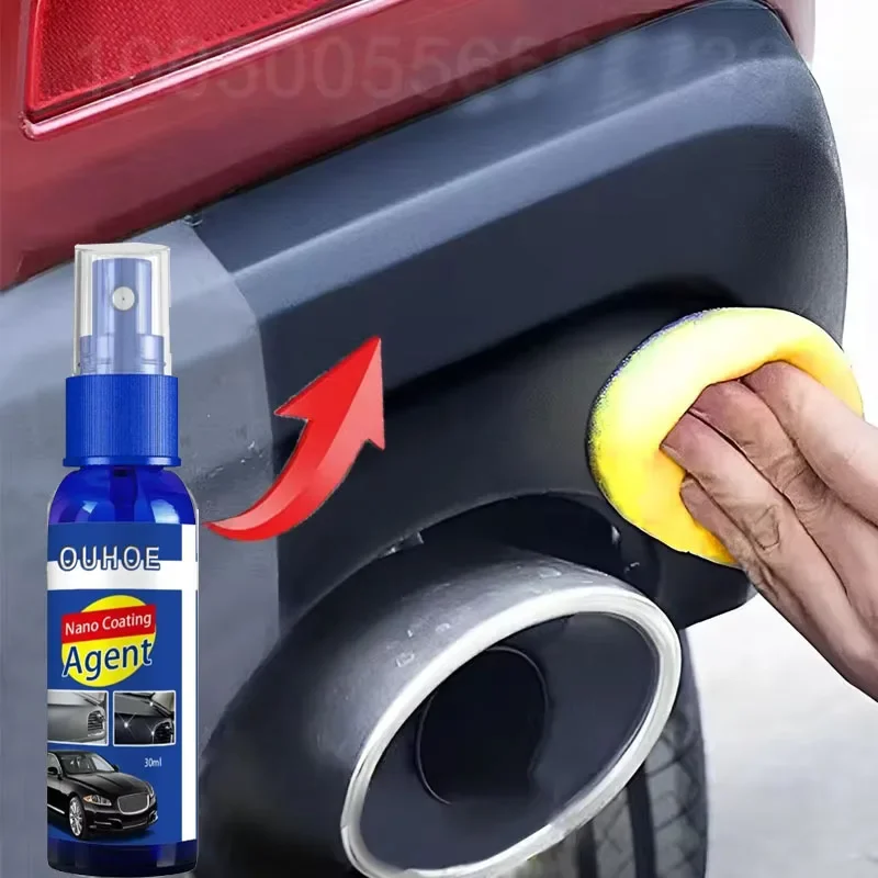 Plastic Restorer Car Plastic Restorer Car Plastic Restorer Coating Agent Auto Plastic Rubber Exterior Repair Clean Refresh Restoration Black Shine Seal Brighten Amagi