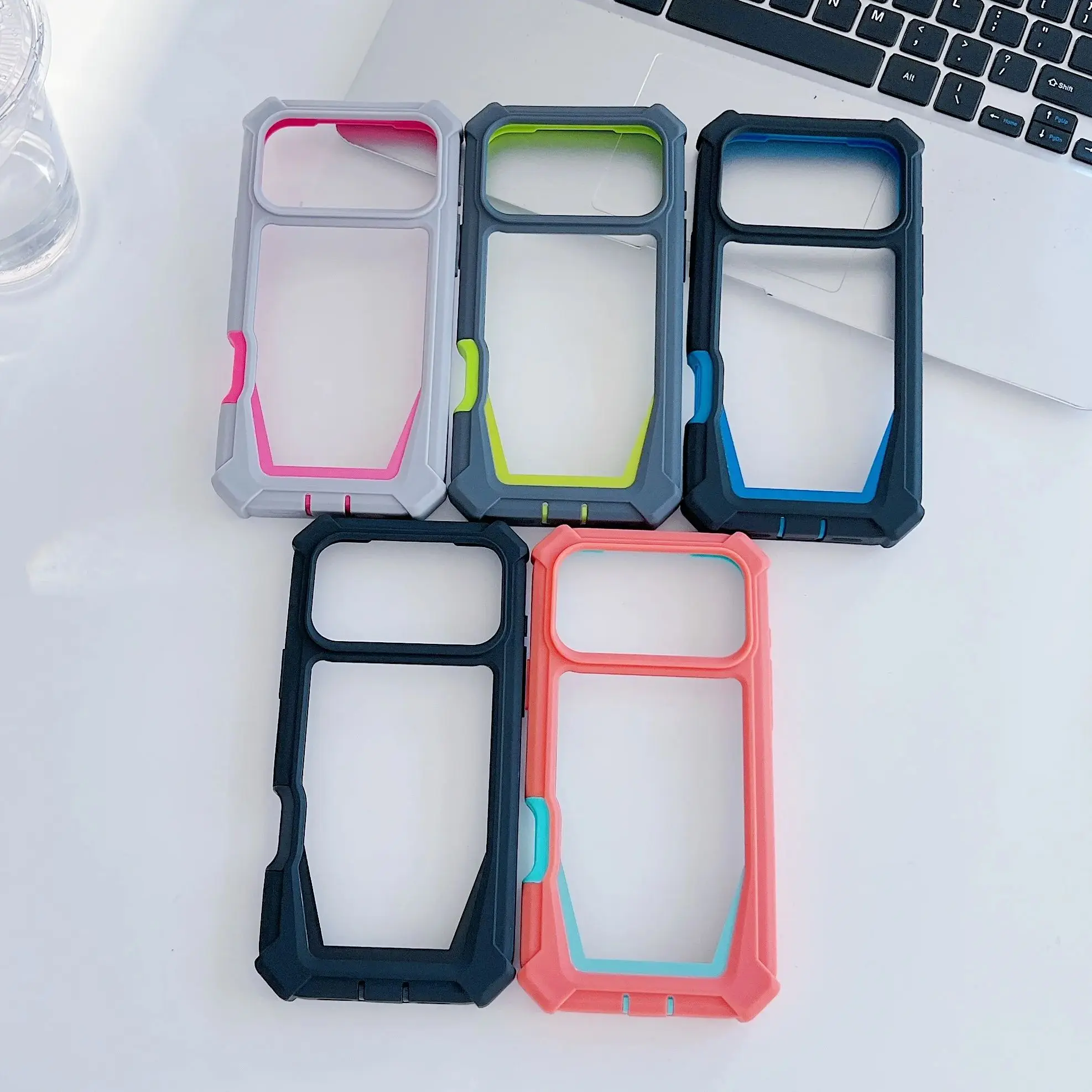 Durable Shockproof Transparent Phone Case with Acrylic Bumper Cover