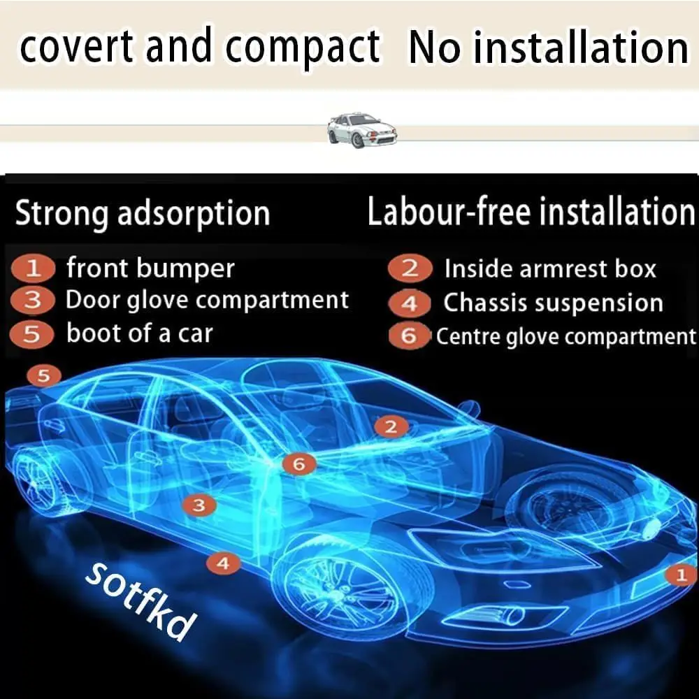 2-Pack Hidden GPS Tracker for Vehicles (Android Compatible) 2