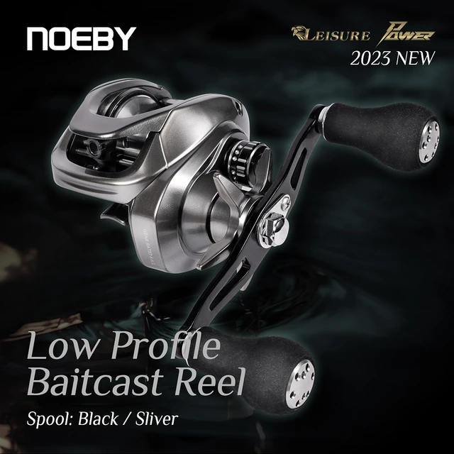 Noeby Baitcasting Reel 6.6:1 Low Profile Max Drag 13kg 6BB+1RB Brass Gear  Aluminum Spool Carbon Fiber Star Drag Fishing Coil - AliExpress