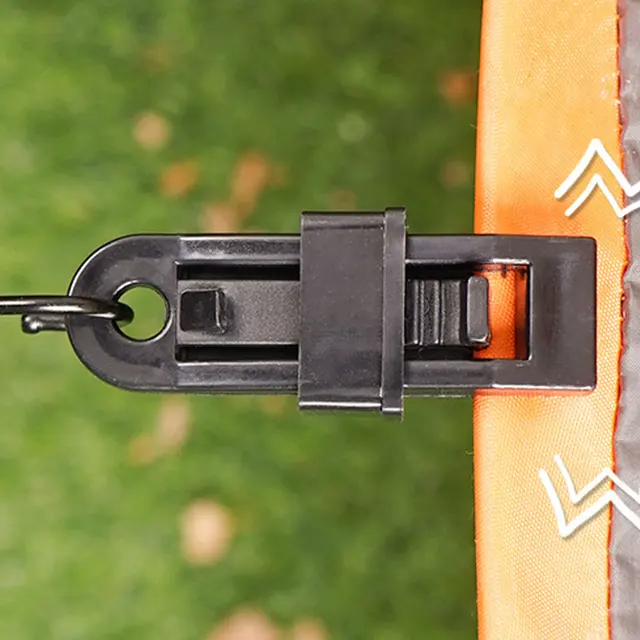 20 Clip Plastica Per Telo Ombreggiante - Regolabili, Antivento, Per Tende E Coperture - Foto 4