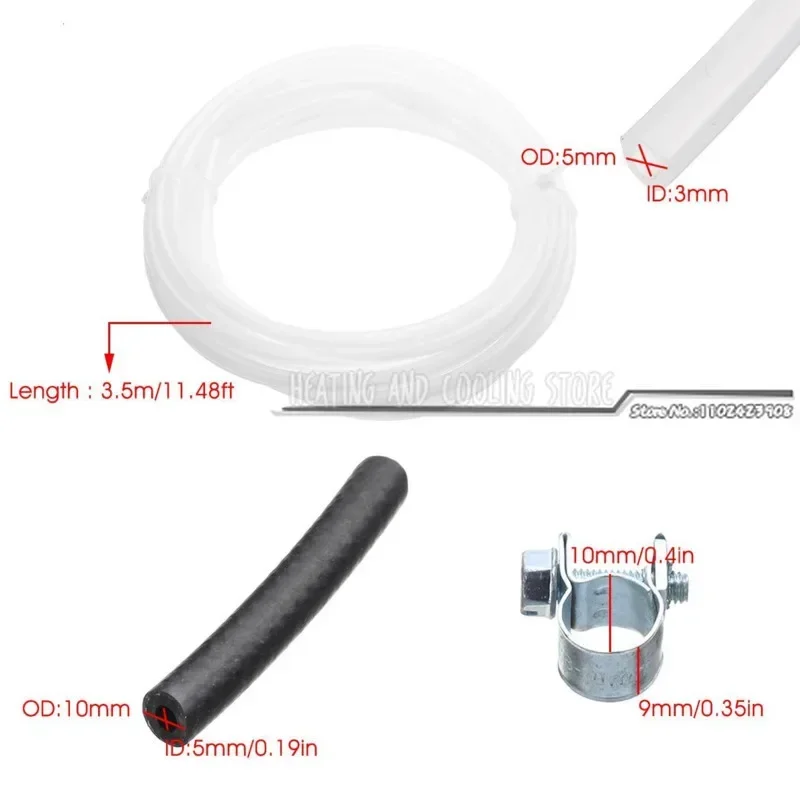 Webasto Eberspacher Diesel Heater Inline Fuel Filter Hose Clip Pipe Line Kit Replace Parking heater Fuel Tank Hose Clip Kits