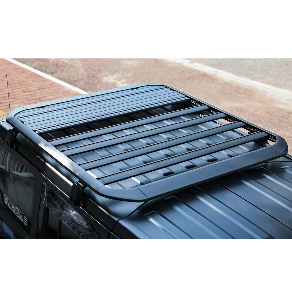 

Newest Aluminum Alloy roof rack luggage rack carrier for Jeep for Wrangler JK 2007-2017 and JL 2018+ JL1270