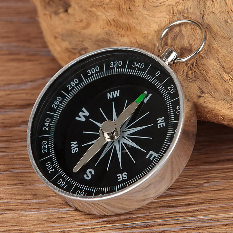

G44 Compass Keychain Pendant Aluminum Alloy Metal Material Portable Gift Mini Pocket Outdoor Adventure Travel Compass