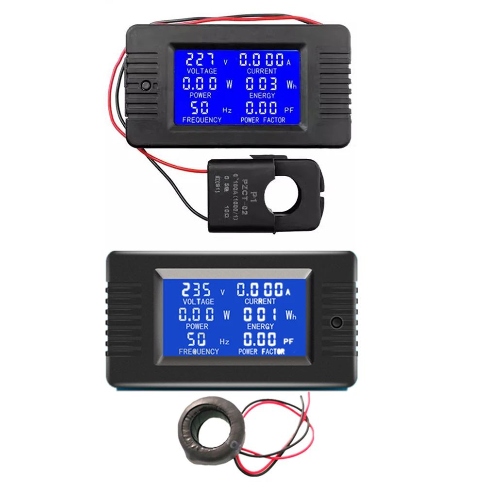 

1pc 100A AC Digital Display Voltage Ammeter Battery Detector With Transformer Digital Display AC Digital Electric Energy Voltage