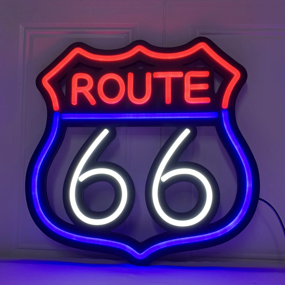 Route 66 Neon Sign Neon Road 66 Sign Led Road 66 Sign Neon Sign