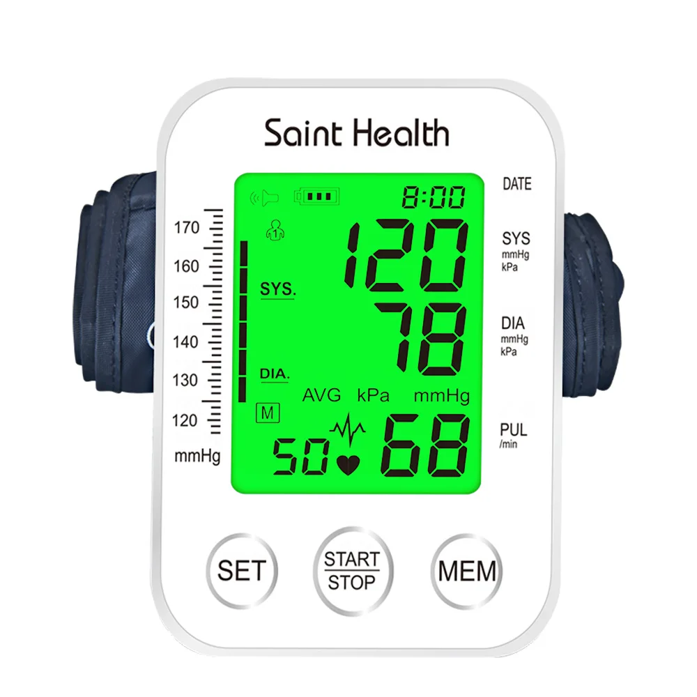 Blood Pressure Monitor Portable Russian Voice Arm Automatic BP Sphygmomanometer Tensiometer Heart Rate Pulse Meter