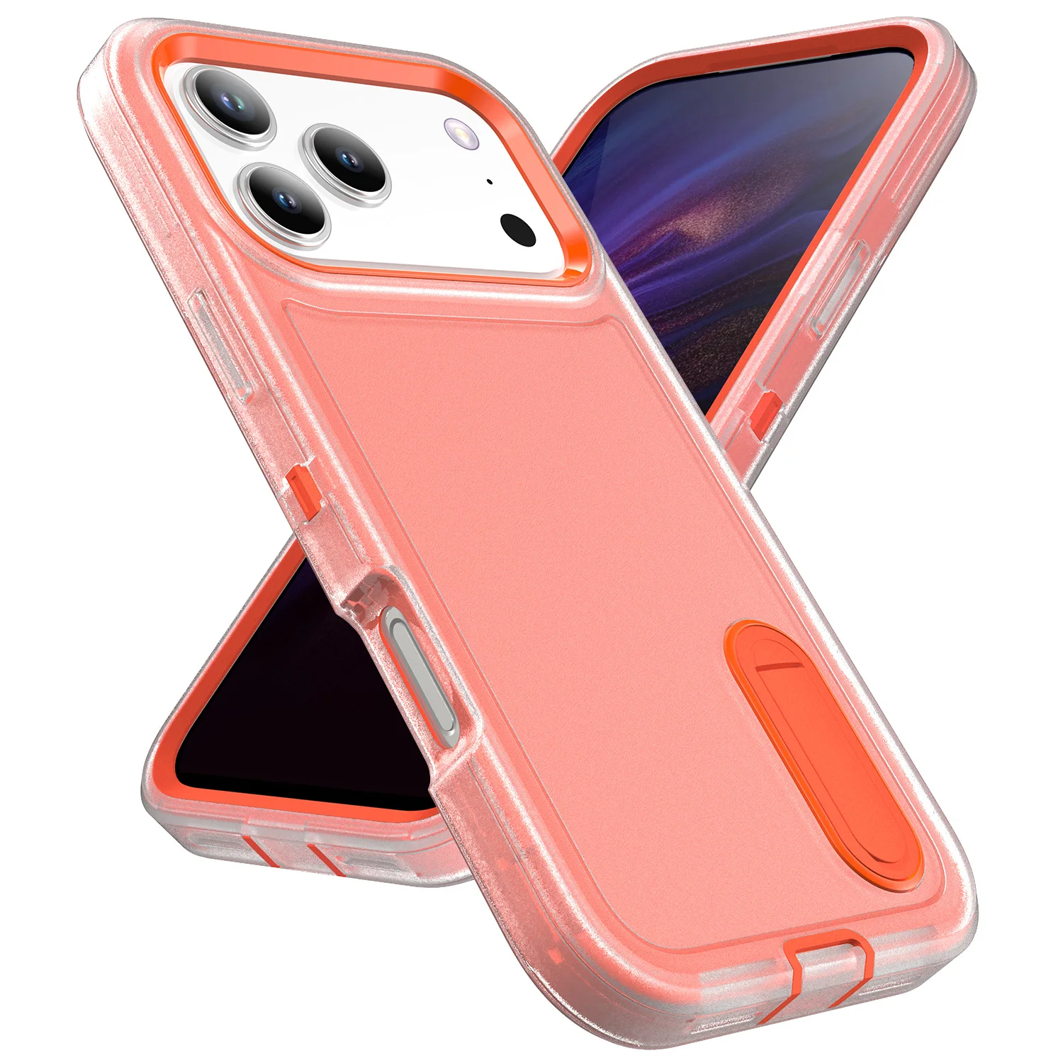 Ultimate 3-in-1 Hybrid Military-Grade Anti-Shock Phone Case with Hard Holder