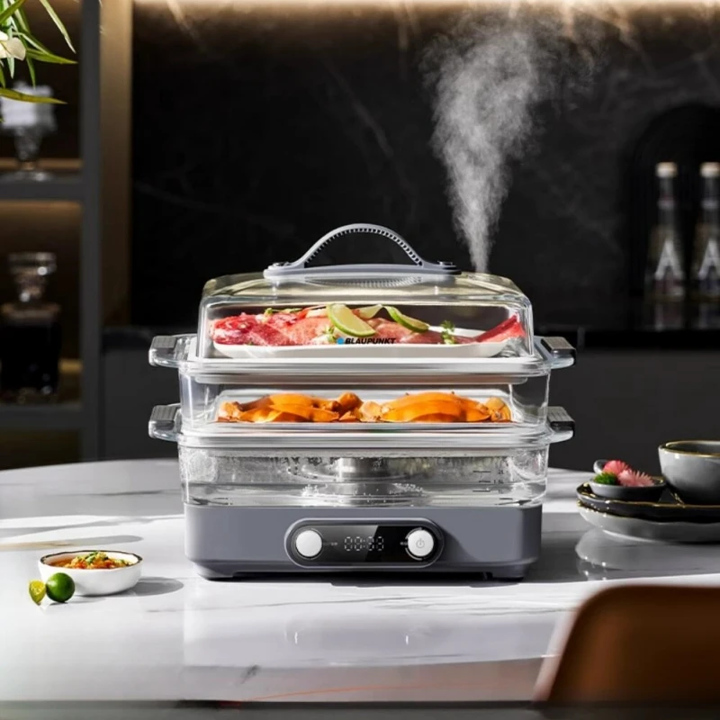 BLAUPUNKT 220V Glass Electric Steamer Multifunctional Household Automatic Steaming Stew All-in-one Breakfast Machine Steamer 4