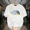 Cotton Spring/Summer New Trendy Brand Men's and Women's Printed Fashion Versatile Round Neck Short Sleeve T-shirt 2