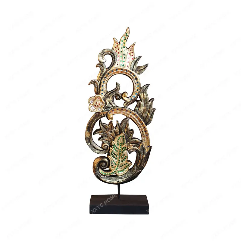 

Wood Carving Leaves Decoration Office Desk Decoration Desktop Crafts