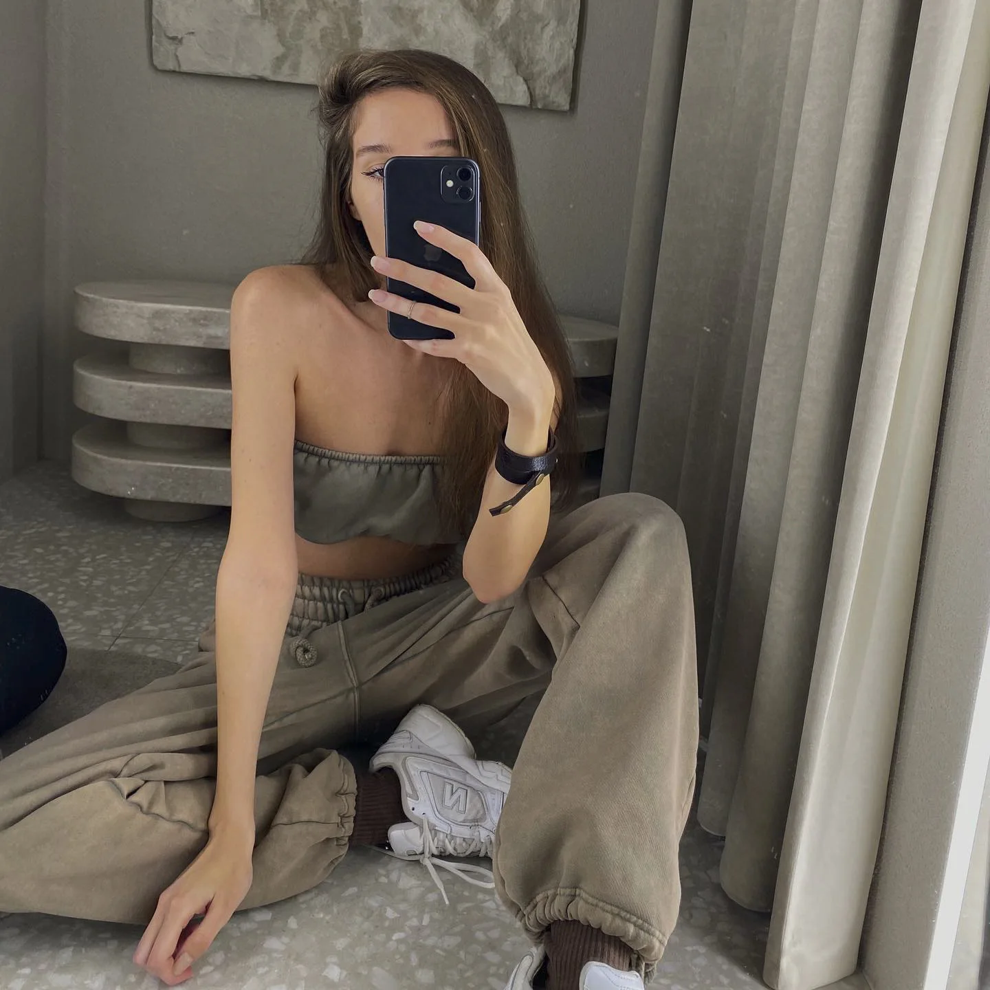 Sport Pants Women Fashionable New Loose Hollow Out Sports Style Pants High Waist Design Girl Streetwear Straight Leg Pants