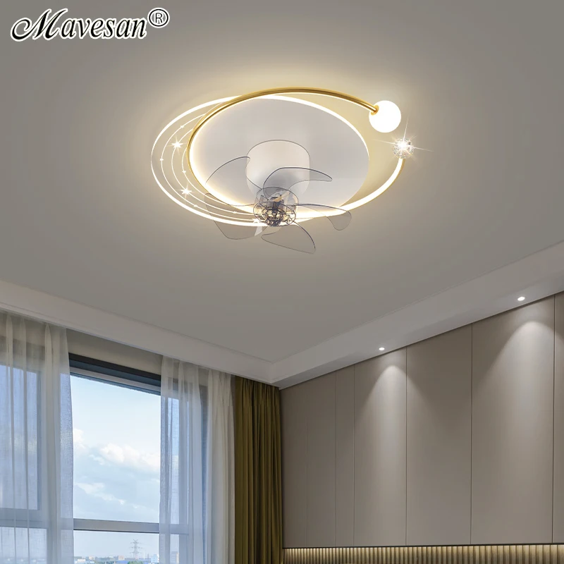

Ceiling Chandelier with Fan Nordic Led Ceiling Lamp for Living Room Bedroom Dining Room Lighting Home Fixture Indoor Lighting
