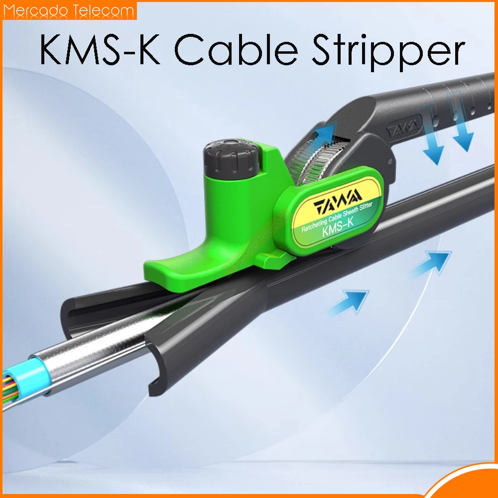 

TAWAA KMS-K Cable Jacket Slitter Optical Fiber Tool Longitudinal Stripper Fiber Optical Cable Sheath Opener Cutter