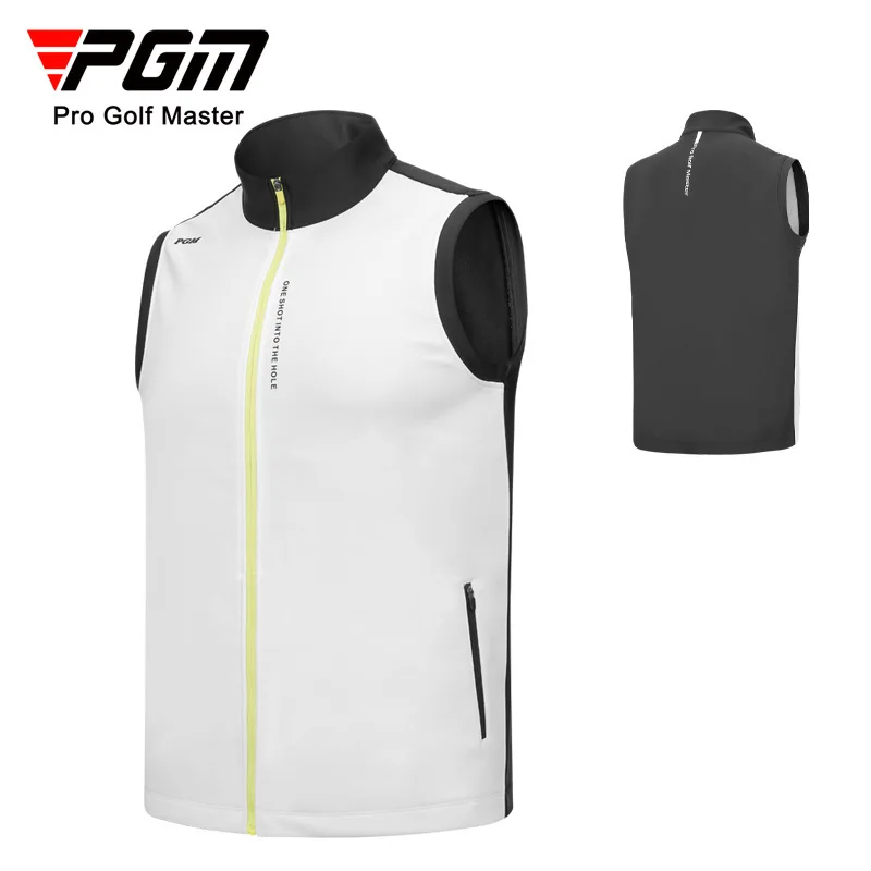 PGM Golf Men's Vest Coat Jackets Golf Wear for Men Autumn and Winter Light Absorbing and Heat Absorbing Sportswear YF523